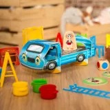 Zestaw elementów gry Przeprowadzka z Rodziną Treflików 02071