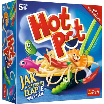 Zestaw gry zręcznościowej Hot Pot Trefl z akcesoriami na stole
