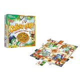 Elementy gry Cztery Sery z kultowymi postaciami z Rodziny Treflików