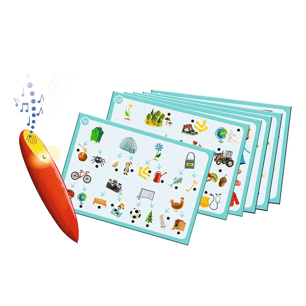 Zestaw kart edukacyjnych i pionków do gry Trefl 02112