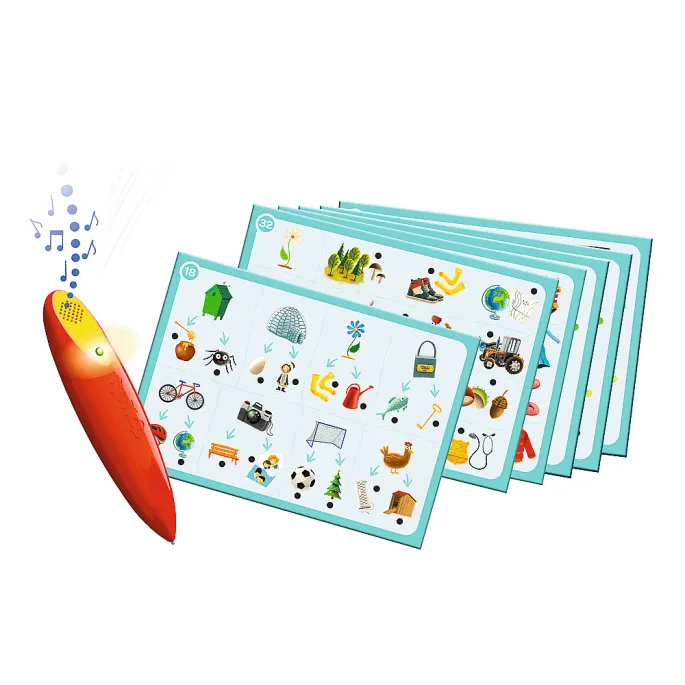 Zestaw kart edukacyjnych i pionków do gry Trefl 02112