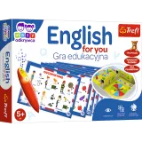 Gra edukacyjna English for You Magiczny ołówek Trefl 02113 na tle planszy