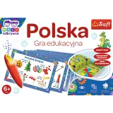 Interaktywna gra planszowa o Polsce z magicznym ołówkiem i kartami