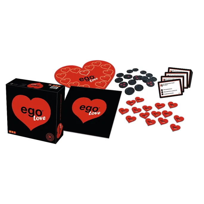 Szczegóły komponentów gry planszowej Ego Love Trefl