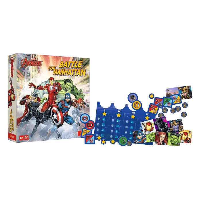 Pudełko gry rodzinnej Avengers Battle for Manhattan Trefl