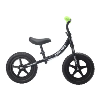 czarny rowerek biegowy SPRINTO dla dzieci 2-5 lat na białym tle