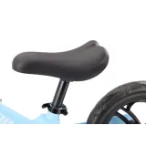 Niebieski rowerek biegowy ULTRA, ergonomiczne siodełko dla dziecka