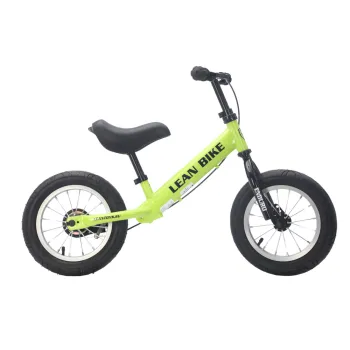 Rower biegowy ENDURO neonowy zielony dla dzieci w wieku 2–5 lat