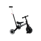 Czarny rower trójkołowy PRO50 z rączką do prowadzenia dla dzieci