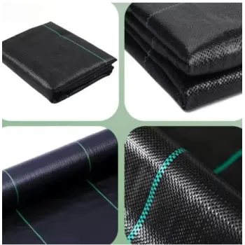 Zestaw agrotkanina czarna na chwasty z kotwami mocującymi 135g