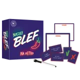 Zbliżenie na logo gry planszowej Niezły Blef Na Ostro Trefl