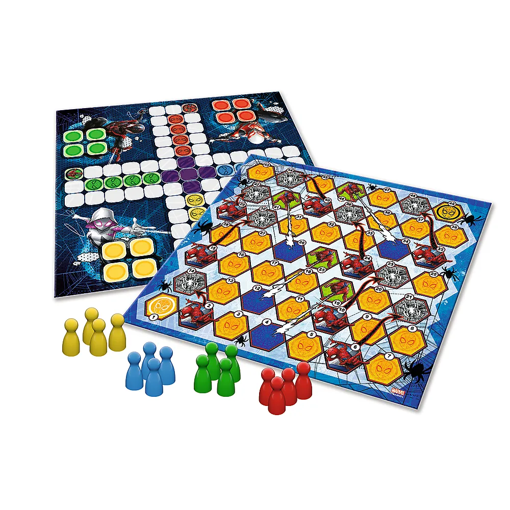 Elementy gry planszowej Spider-Man Hero Quest od Trefl dla dzieci