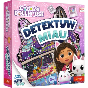 Plansza gry Detektyw Miau Koci Domek Gabi z kolorową grafiką