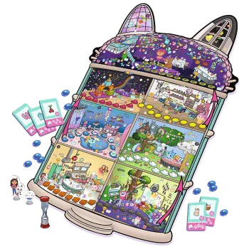 Gra rodzinna Detektyw Miau Koci Domek Gabi Trefl 02695