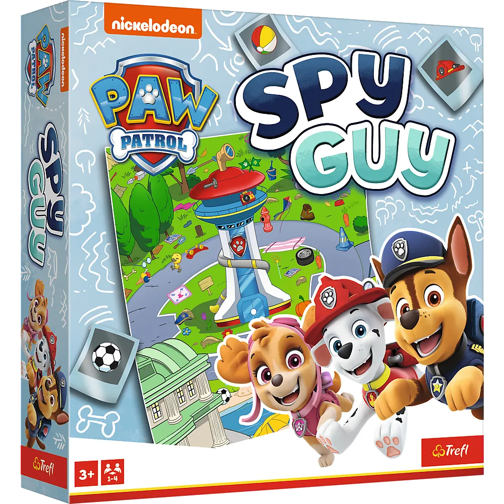 Gra rodzinna Spy Guy Psi Patrol Trefl 02696 na kolorowej planszy