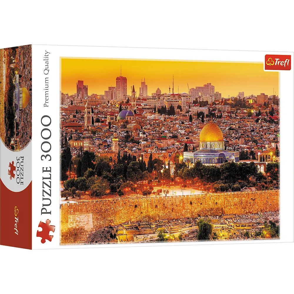 Puzzle Dachy Jerozolimy 3000 elementów widok miasta