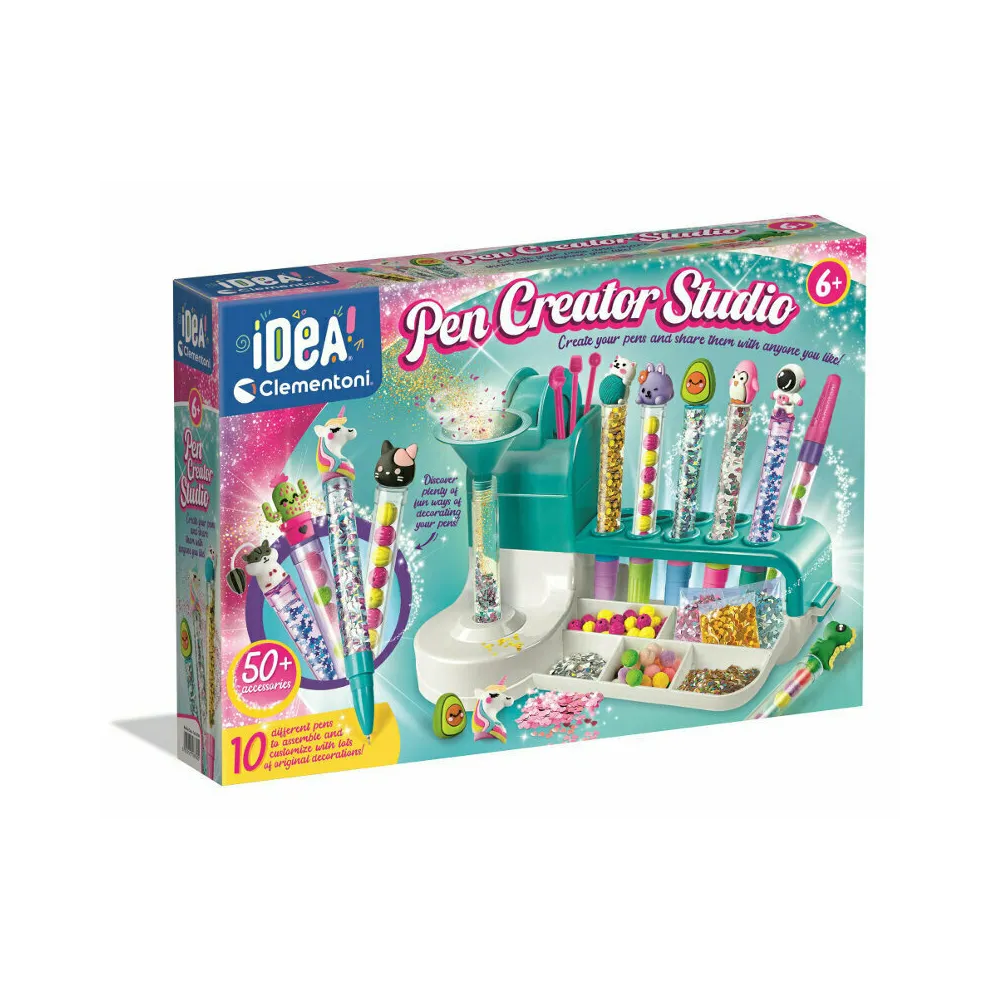 Fabryka długopisów Clementoni 18780 – zestaw do kreatywnej zabawy dla dzieci