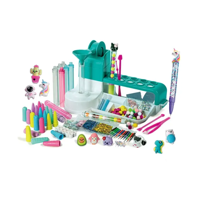 Kolorowy zestaw do samodzielnego tworzenia i zdobienia długopisów dla dzieci