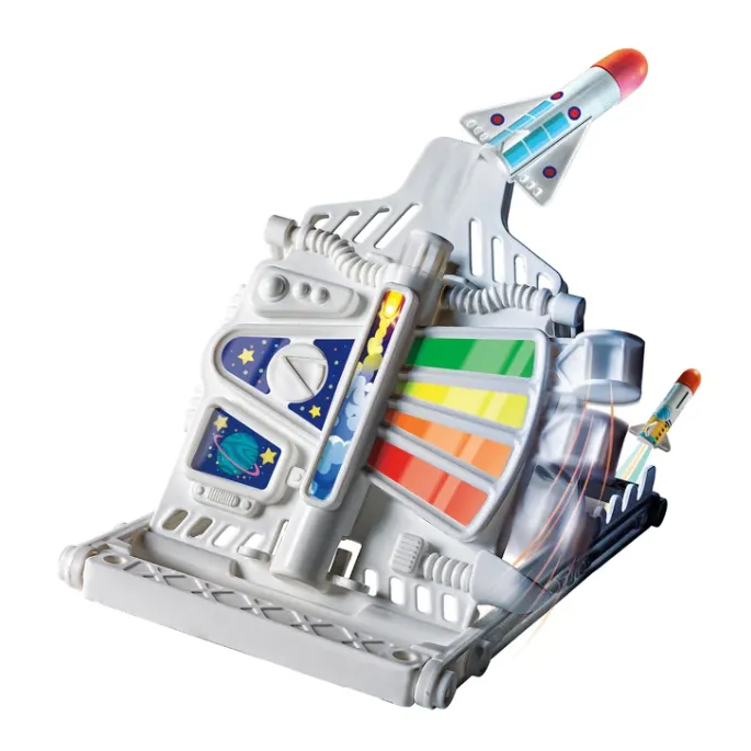 Interaktywna rakieta z zestawu Kosmiczne Eksperymenty Malucha Clementoni