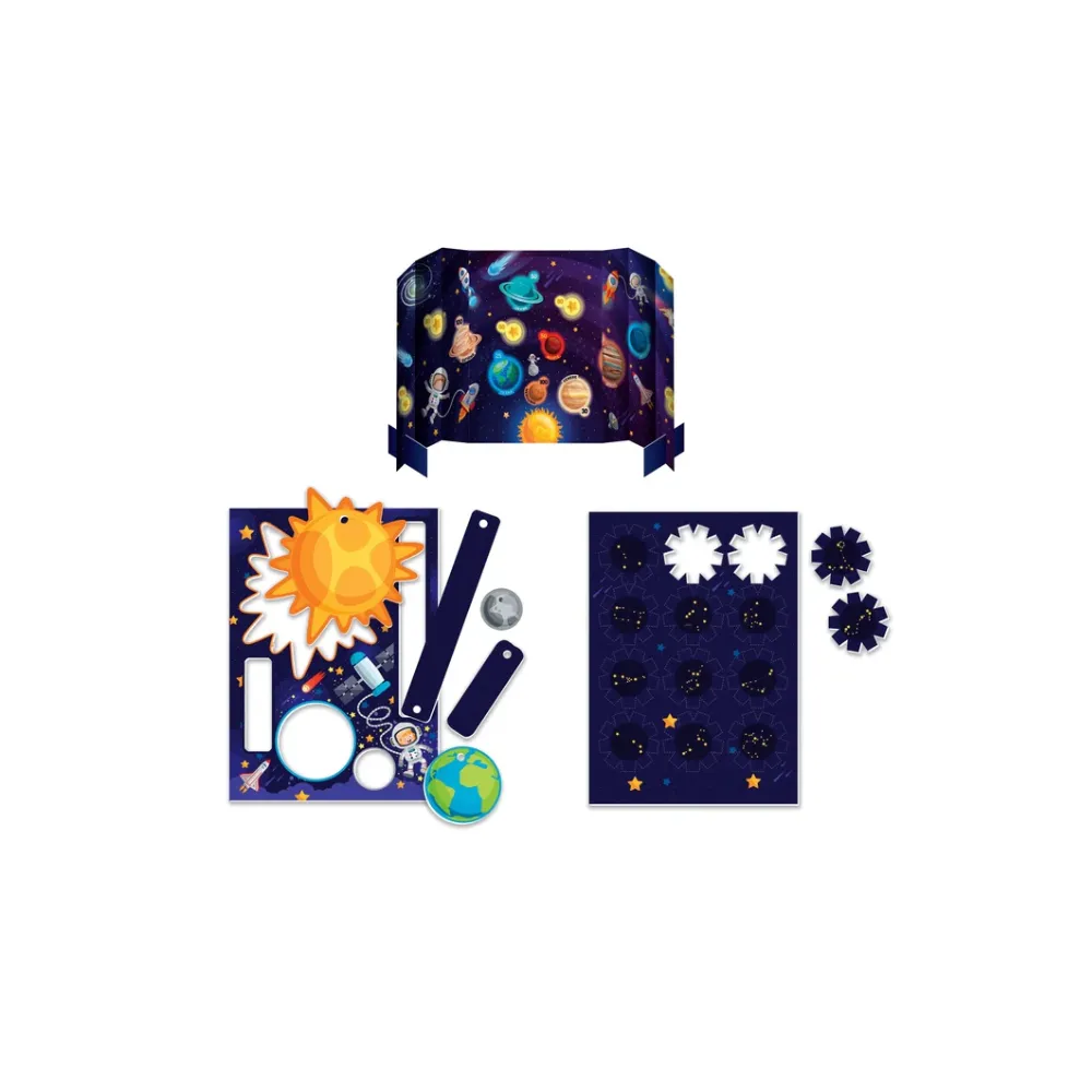Ilustrowany plakat kosmiczny z zestawu edukacyjnego