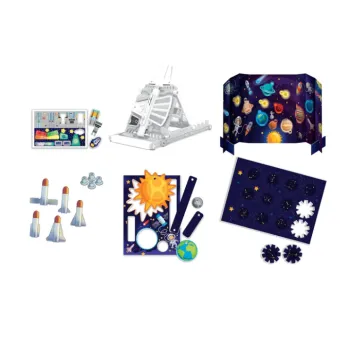 Elementy świecące w ciemności z zestawu naukowego dla dzieci