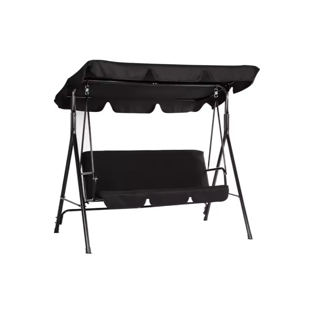 Nowoczesna bujana huśtawka do ogrodu z funkcją leżanki