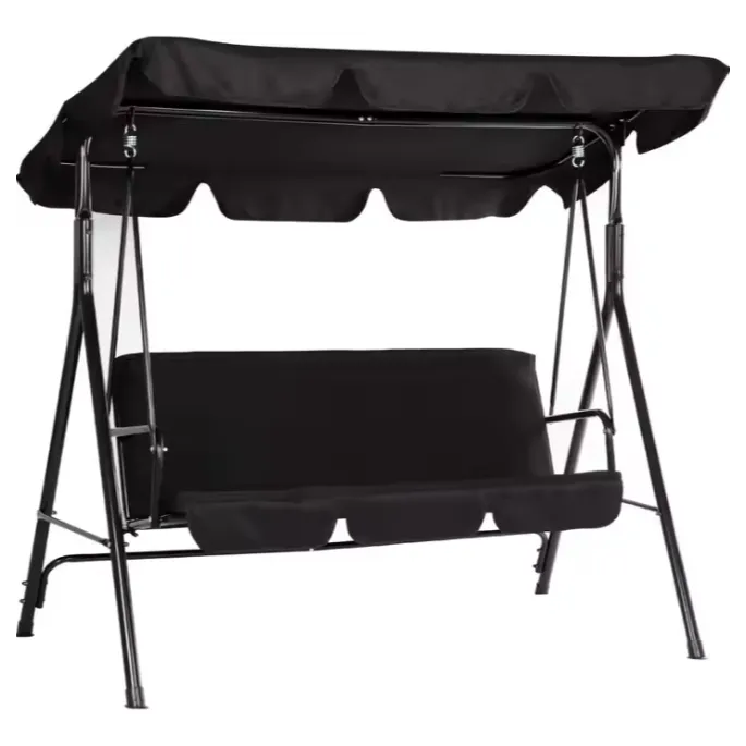Nowoczesna bujana huśtawka do ogrodu z funkcją leżanki