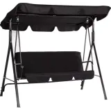 Nowoczesna bujana huśtawka do ogrodu z funkcją leżanki