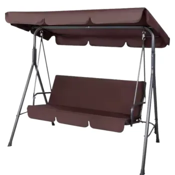 Trwała huśtawka na stalowym stelażu do ogrodu, tarasu lub balkonu