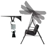 Wygodna huśtawka bujana z funkcją rozkładanej leżanki na świeże powietrze