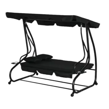 Czteroosobowa huśtawka wolnostojąca na świeżym powietrzu