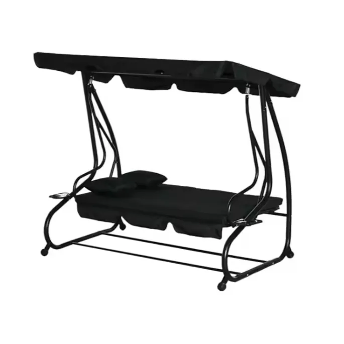 Czteroosobowa huśtawka wolnostojąca na świeżym powietrzu