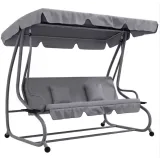 Huśtawka bujana wolnostojąca do ogrodu z miejscem dla czterech osób