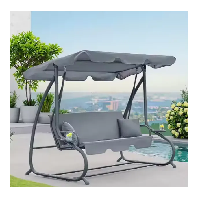 Funkcjonalna huśtawka z możliwością rozłożenia siedziska na leżankę