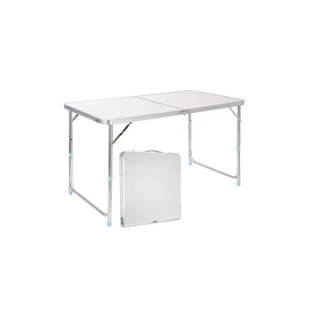 Aluminiowy stół ogrodowy z regulacją wysokości, kompaktowa walizka