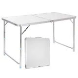 Aluminiowy stół ogrodowy z regulacją wysokości, kompaktowa walizka