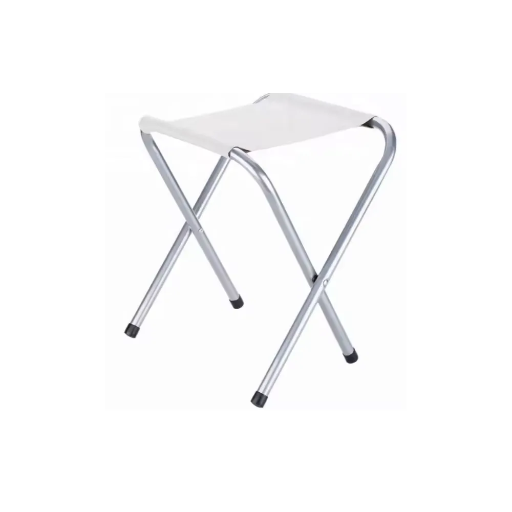 Szary blat oraz srebrny aluminiowy stelaż stołu turystycznego