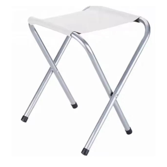 Szary blat oraz srebrny aluminiowy stelaż stołu turystycznego