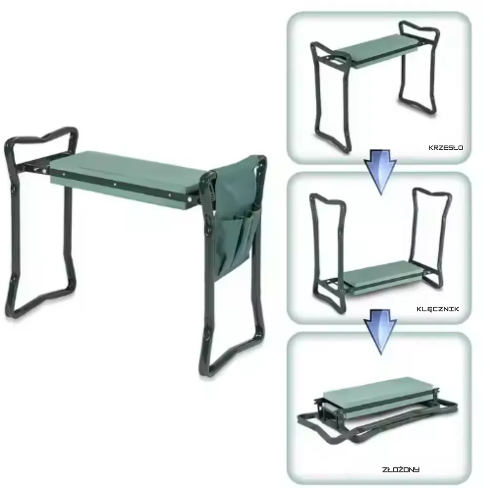 Przybornik ogrodowy z kieszeniami na rękawiczki i narzędzia