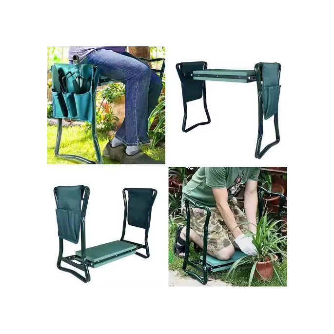 Klęcznik i krzesełko składane do ogrodu z wytrzymałą ramą