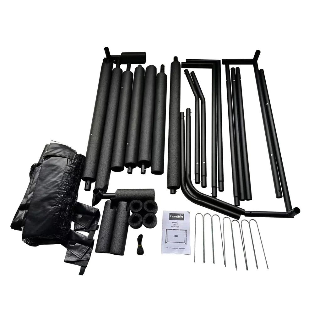 Lekka bramka piłkarska z czarnym pokrowcem do łatwego transportu dla dzieci