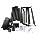 Lekka bramka piłkarska z czarnym pokrowcem do łatwego transportu dla dzieci