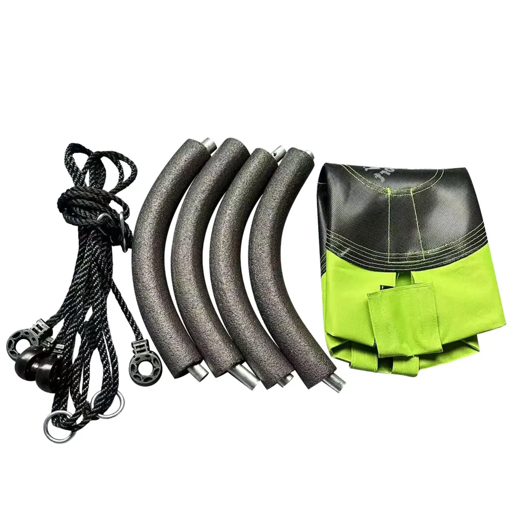 Bezpieczna zielona huśtawka bocianie gniazdo do zabawy i relaksu dla dzieci