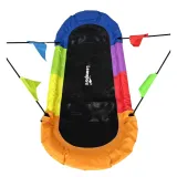 Duża huśtawka 167 x 75 cm przeznaczona dla dzieci i rodziców