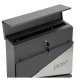 Skrzynka na listy i gazety z otworem na prasę, łatwa w montażu