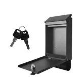 Solidna skrzynka na korespondencję i prasę z zamkiem, kolor czarny