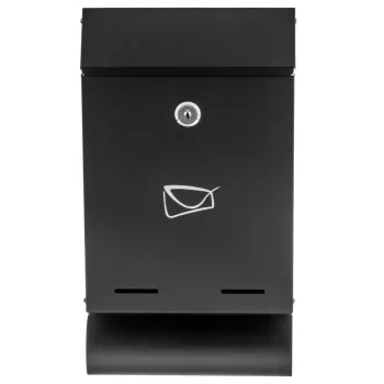 Nowoczesna skrzynka pocztowa do montażu na elewacji, stalowa i odporna