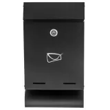 Nowoczesna skrzynka pocztowa do montażu na elewacji, stalowa i odporna