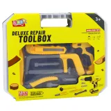 Wiertarko-wkrętarka zabawkowa z końcówkami oraz innymi narzędziami dla dzieci