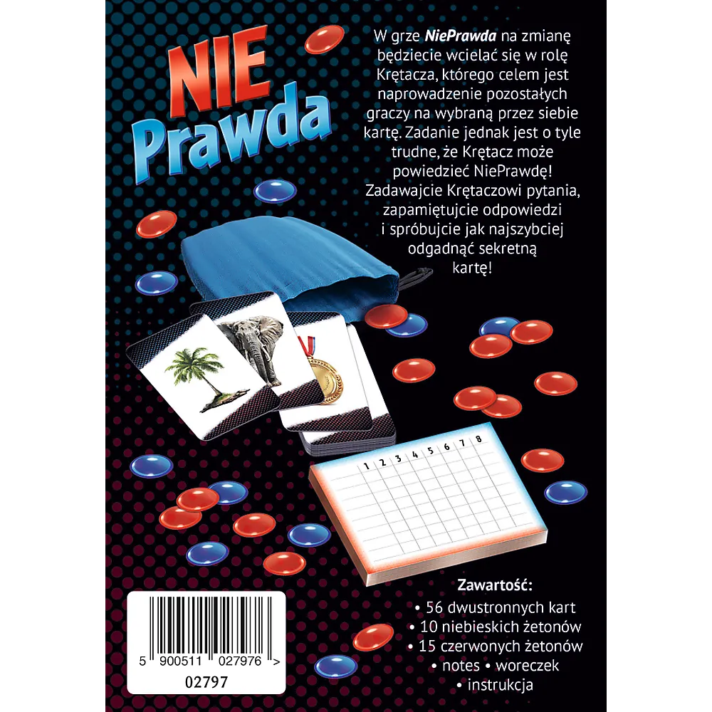 Gracze podczas rozgrywki gry imprezowej NiePrawda Trefl 02797